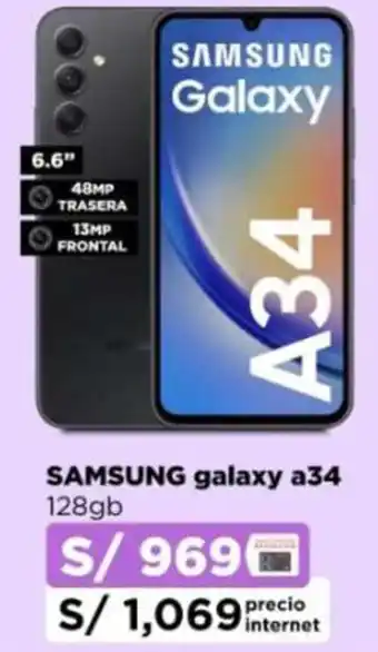 Ripley SAMSUNG galaxy a34 128gb oferta