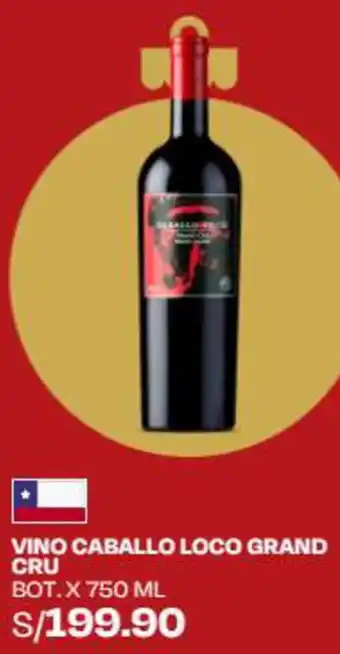 Wong VINO CABALLO LOCO GRAND CRU BOT.X 750 ML oferta