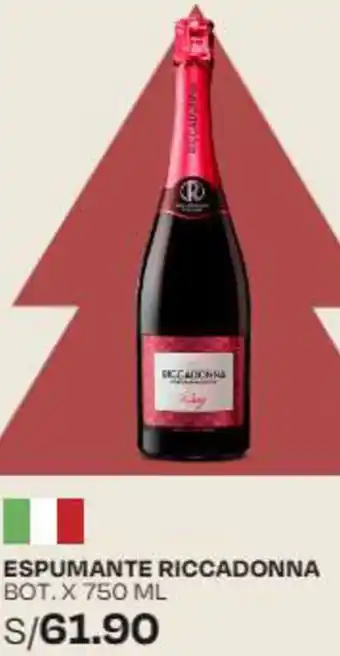 Wong ESPUMANTE RICCADONNA BOT.X 750 ML oferta