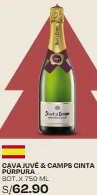 Wong CAVA JUVÉ & CAMPS CINTA PURPURA BOT. X 750 ML oferta