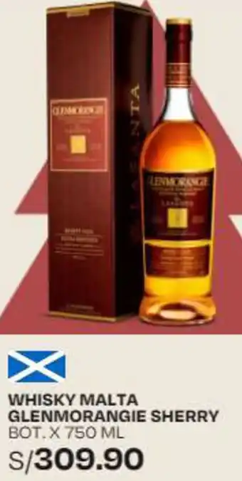 Wong WHISKY MALTA GLENMORANGIE SHERRY BOT. X 750 ML oferta