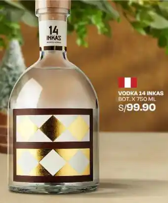 Wong VODKA 14 INKAS BOT.X 750 ML oferta