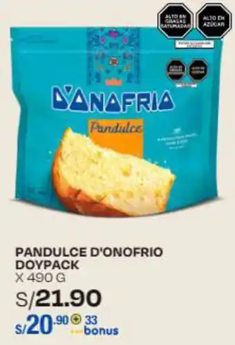 Wong PANDULCE D'ONOFRIO DOYPACK X 490 G oferta