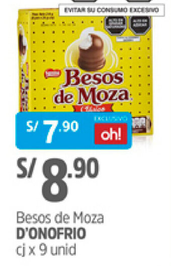 Plaza Vea Besos de Moza D'Onofrio 9 unid oferta