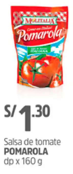 Plaza Vea Salsa de Tomate Pomarola 160g oferta