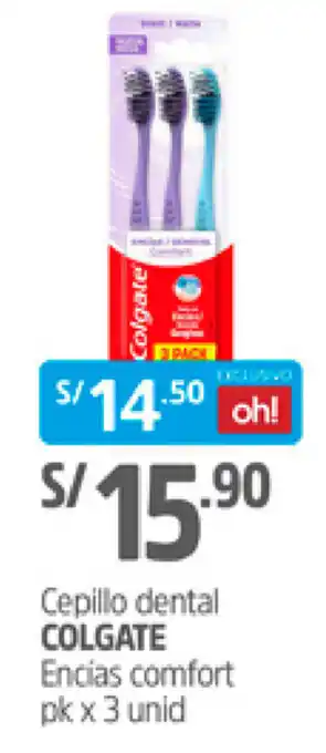 Plaza Vea CEpillo Dental Colgate Encais Comfort 3 unid oferta
