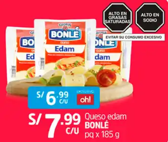 Plaza Vea Queso Edam Bonlé 185g oferta