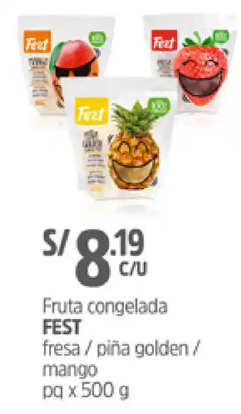 Plaza Vea Fruta Congelada Fest 500g oferta