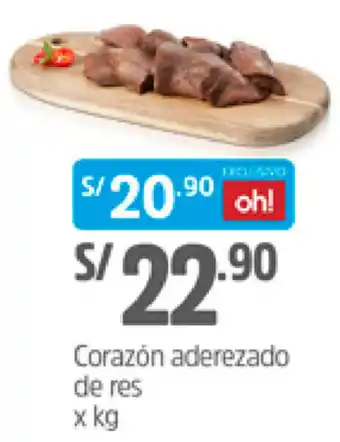 Plaza Vea Corazón Aderezado de Res oferta