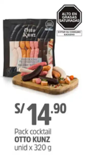 Plaza Vea Pack Cocktail Otto Kunz 320g oferta