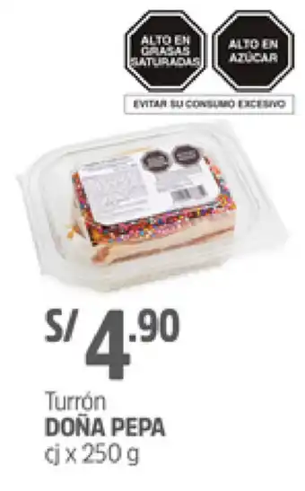 Plaza Vea Turrón Doña Pepa 250g oferta