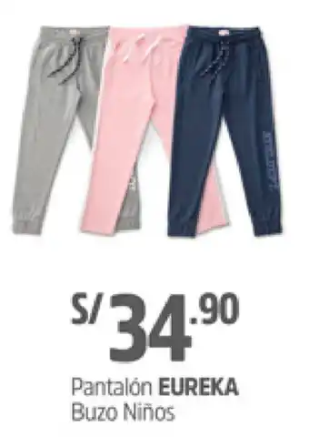 Plaza Vea Pantalón Eureka Buzo Niños oferta