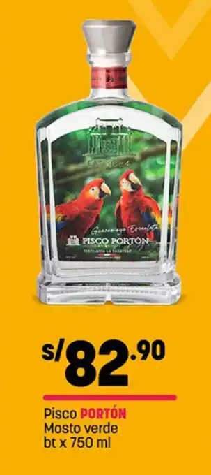 Plaza Vea Pisco PORTÓN Mosto verde bt x 750 ml oferta