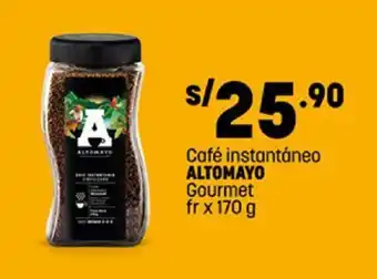 Plaza Vea Café instantáneo ALTOMAYO Gourmet fr x 170 g oferta