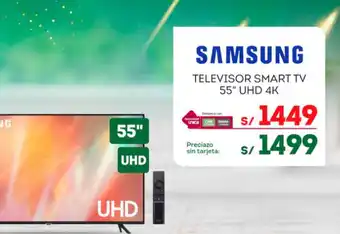 Tottus SAMSUNG TELEVISOR SMART TV 55" UHD 4K oferta