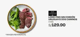 Wong LOMO FINO SIN CORDÓN URUGUAYO DOS CAMINOS X KG oferta