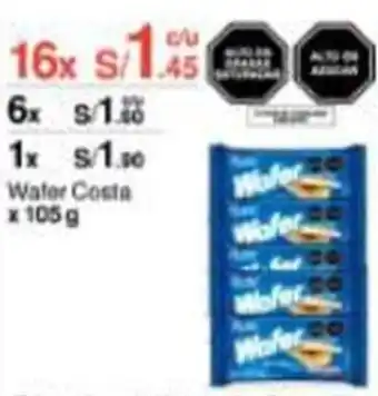 Metro Wafer Costa x 105 g x 16 oferta