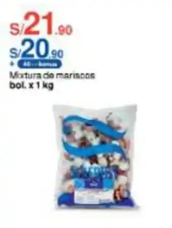 Metro Mixtura de mariscos bol. x 1 kg oferta