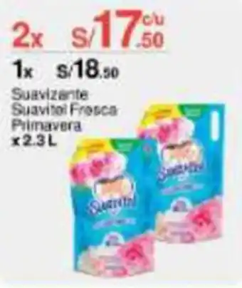 Suavizante Suavitel Frosca Primavera 2.3L x 2