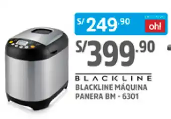 Plaza Vea Blackline Máquina Panera BM-6301 oferta