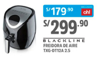 Plaza Vea Blackline Freidora de Aire TXG-DT12A 2.5 oferta