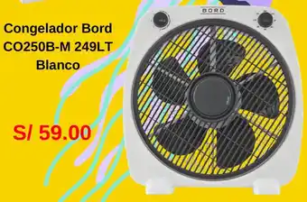 La Curacao Bord Congelador CO250B-M 249LT Blanco oferta