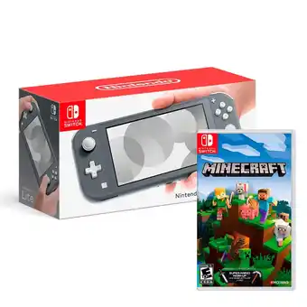 Tiendas EFE Consola nintendo switch lite gris + juego minecraft oferta