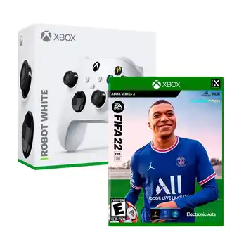 Tiendas EFE Mando microsoft wireless para xbox x blanco + juego fifa 22 oferta