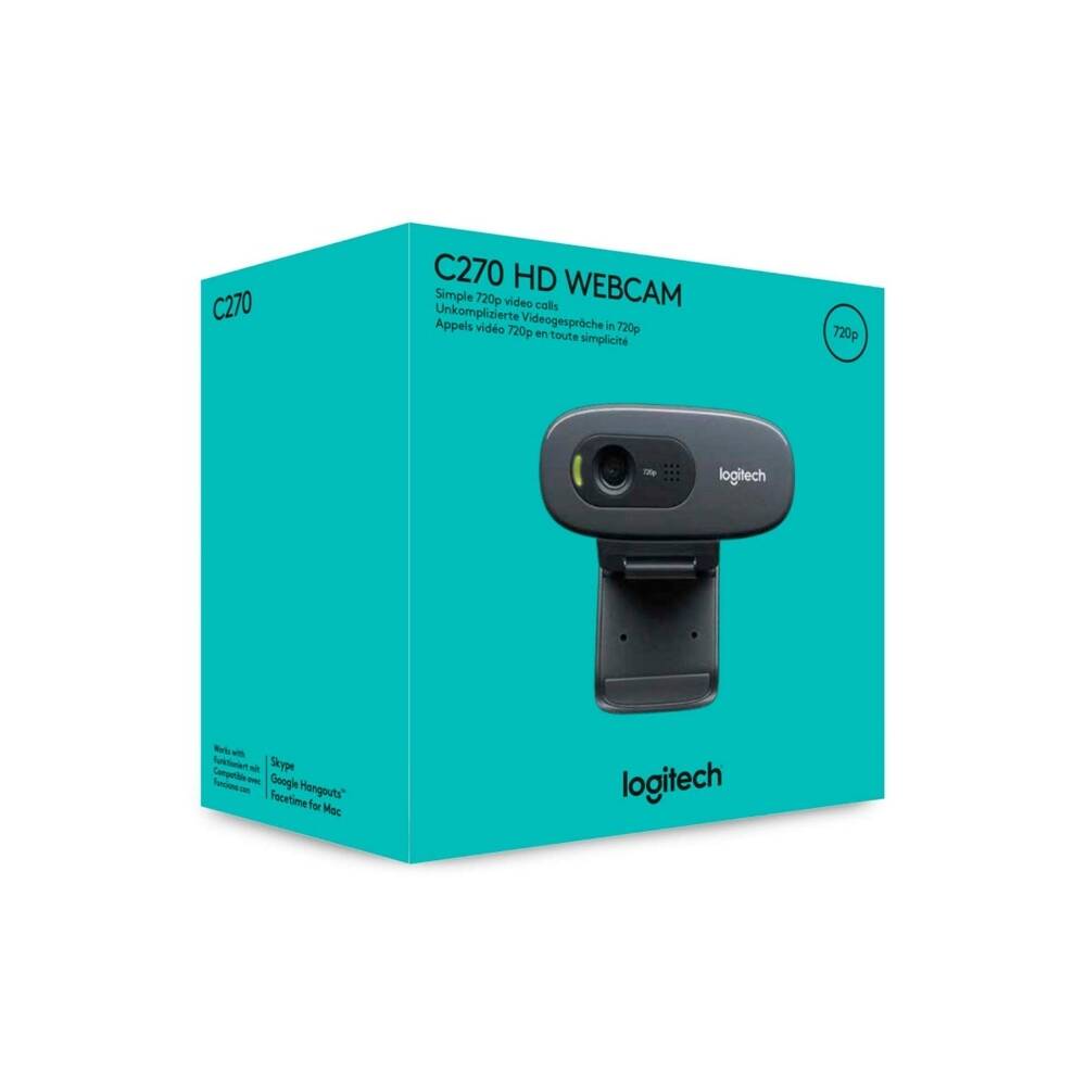 Webcam logitech c270 hd 720p black oferta en Tiendas EFE