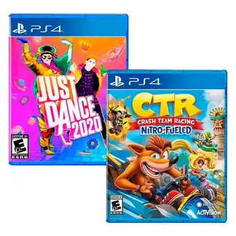 Tiendas EFE Juego ps4 ubisoft just dance 2020 + crash team racing oferta