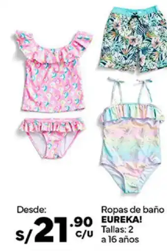 Plaza Vea Ropas de baño EUREKA! Tallas 2 a 16 años oferta