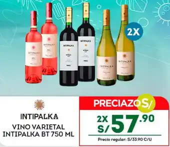 Tottus INTIPALKA VINO VARIETAL INTIPALKA BT 750 ML oferta