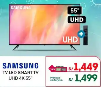 Tottus SAMSUNG TV LED SMART TV UHD 4K 55" oferta