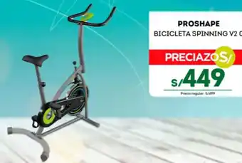 Tottus PROSHAPE BICICLETA SPINNING V2 0 oferta