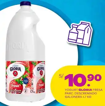 Tambo YOGURT GLORIA FRESA PARC. DESCREMADO GALONERA 1.7KG oferta