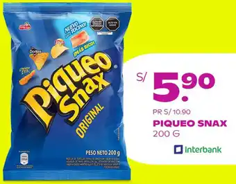 Tambo PIQUEO SNAX 200G oferta