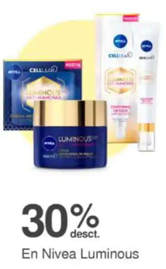Metro En Nivea Luminous oferta