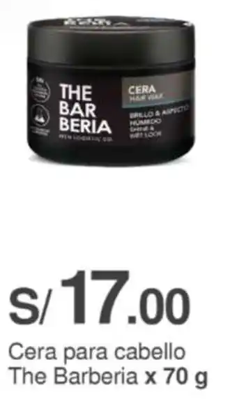 Metro Cera para cabello The Barberia x 70g oferta