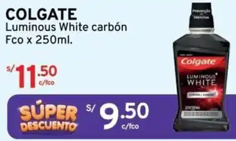 Mifarma COLGATE Luminous White carbón Fco x 250ml oferta