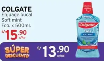 Mifarma COLGATE Enjuage bucal Soft mint Fco. x 500ml oferta