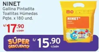 Mifarma NINET Gallina Pintadita Toallitas Húmedas Pqte. x 180 und. oferta