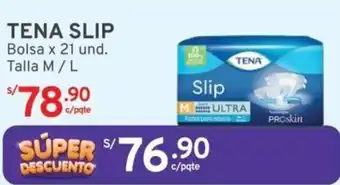 Mifarma TENA SLIP Bolsa x 21 und. Talla M/L oferta