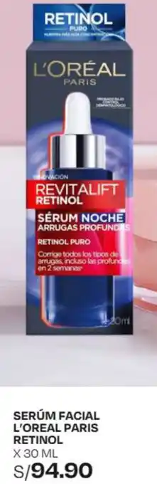 Wong SERÚM FACIAL L'OREAL PARIS RETINOL X 30ML oferta