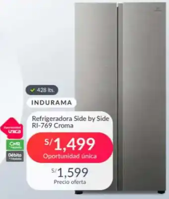 Falabella INDURAMA Refrigeradora Side by Side RI-769 Croma oferta