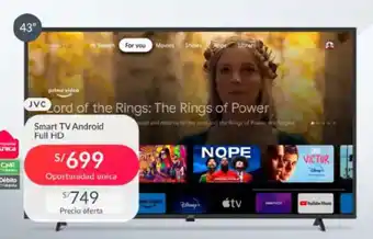 Falabella JVC Smart TV Android Full HD 43" oferta