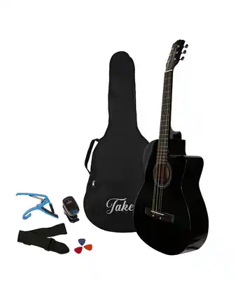 Tiendas EFE Pack de guitarra - takey - tk-39mc-bk-pk3 - negro oferta