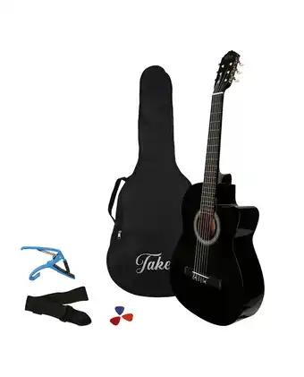 Tiendas EFE Pack de guitarra - takey - tk-39nc-bk-pk2 - negro oferta