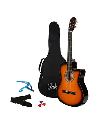 Tiendas EFE Pack de guitarra - takey - tk-39nc-sb-pk2 - sunburst oferta