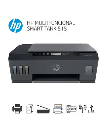 Tiendas EFE Impresora hp multifuncion smart tank515 oferta