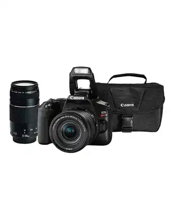 Tiendas EFE Combo canon 54: cámara réflex sl3 + lente 18-55mm + lente 75-300mm + maletín oferta